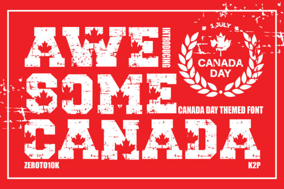 Awesome Canada: A Bold Display Font for Creative Branding