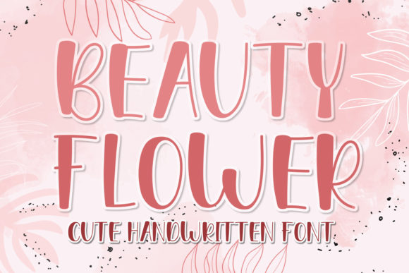 Beauty Flower: A Playful Display Font for Creative Makers