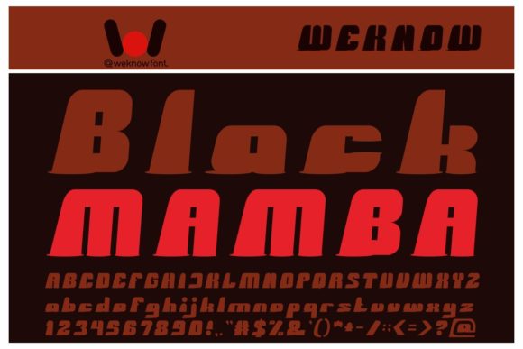 Black Mamba: A Bold Display Font for Creative Makers