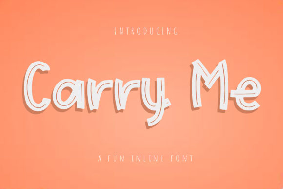 Carry Me Display Font for Handmade and Commercial Creations
