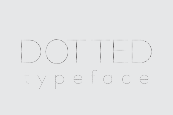 Dotted Display Font for Creative Makers and Designers