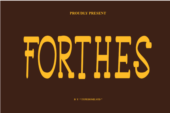 Forthes Display Font for Vintage Web Design