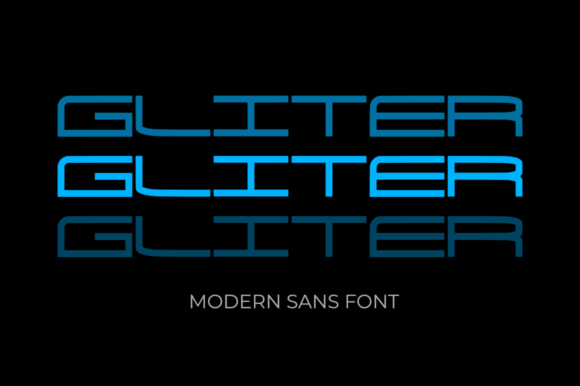 Gliter: A Modern Display Font for Clean and Cool Editorial Design