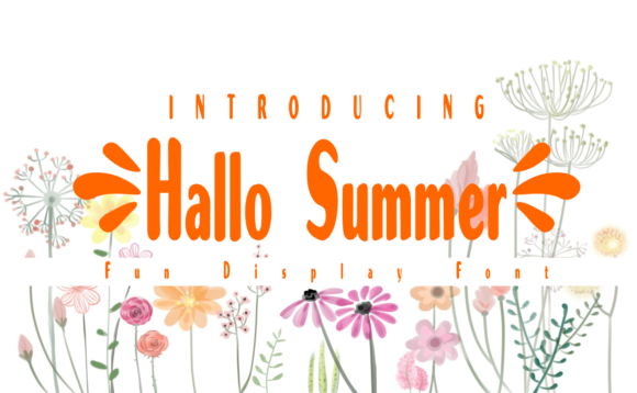 Hallo Summer Font for Playful and Authentic Design