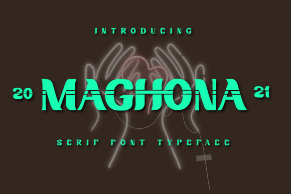 Maghona: A Trendy Display Font for Modern Web Projects