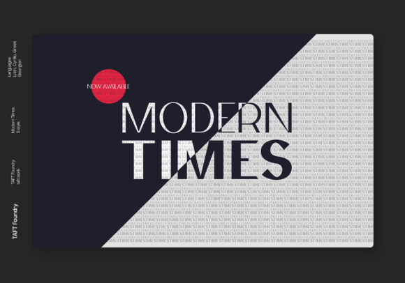 Modern Times Font for Sleek Web Design