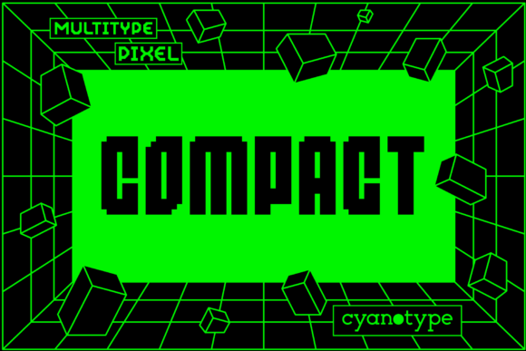 MultiType Pixel Compact for Trendy Branding and Creative Projects