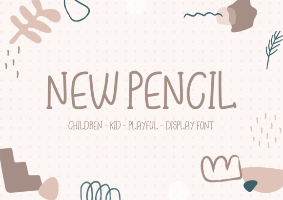 New Pencil: A Playful Display Font for Creative Projects