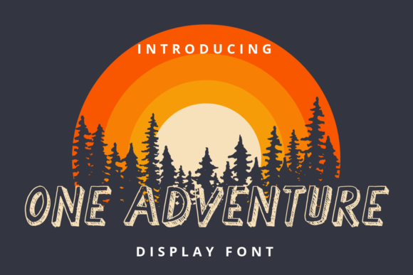 One Adventure: A Vintage Display Font for Bold Editorial Design