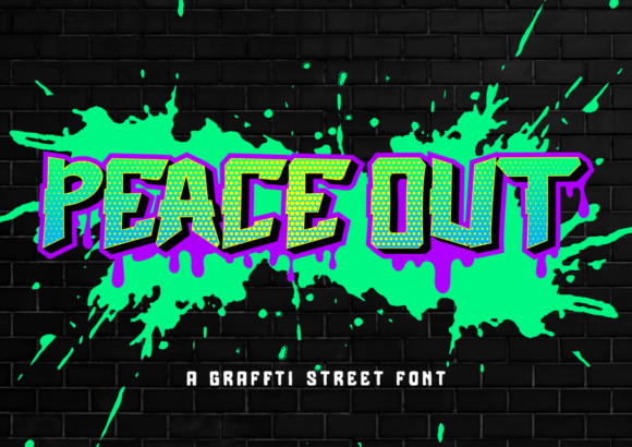 Peace Out Font for Bold Editorial Design
