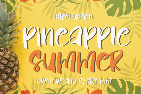 Pineapple Summer Display Font for Trendy Editorial Design