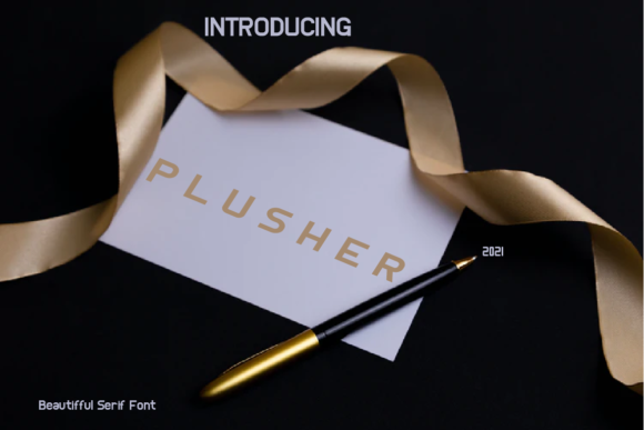 Plusher Font: A Minimal Display Font for Creative Projects