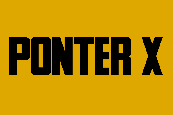 Ponter X: A Bold Display Font for Handmade Creations
