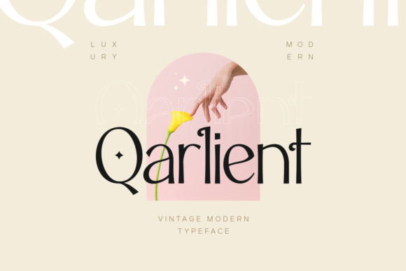 Qarlient: A Delicate Display Font for Modern Campaigns