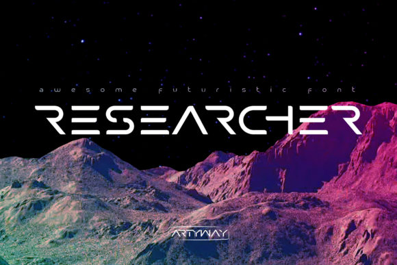 Researcher Font for Modern Display and Creative Projects