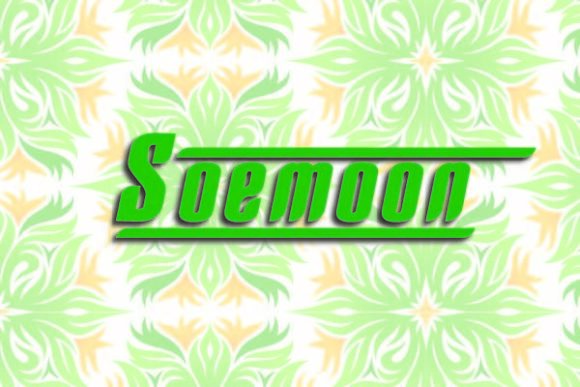 Soemoon: A Bold Display Font for Speed and Power-Focused Designs