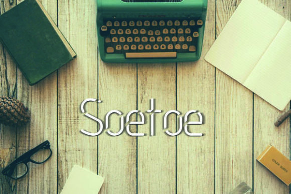 Soetoe: A Modern Display Font for Handmade Creations