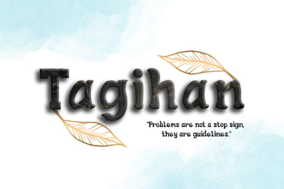 Tagihan Display Font for Creative Web Design