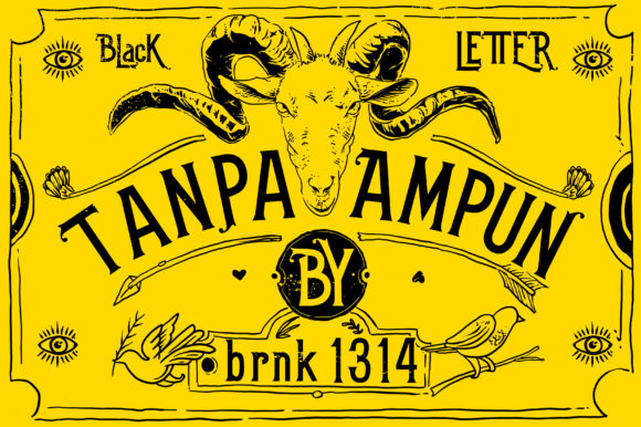 Tanpa Ampun Display Font for Bold Editorial Design