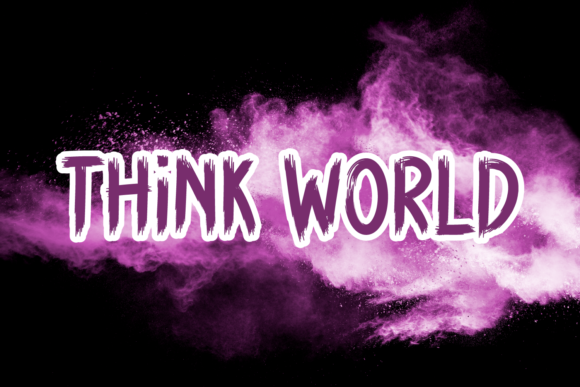 Think World: A Playful Display Font for Creative Makers