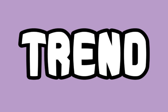 Trend: A Playful Display Font for Creative Projects