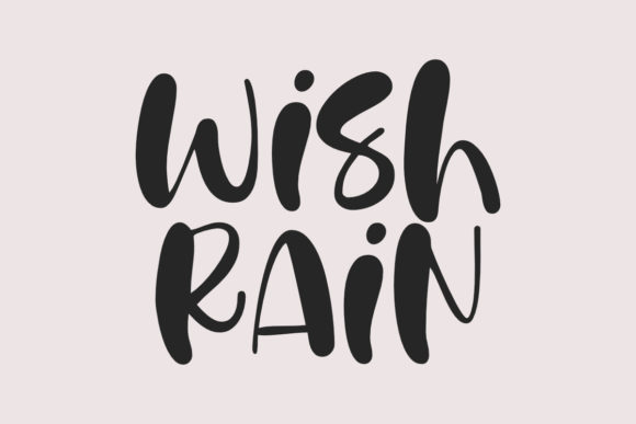 Wish Rain: A Whimsical Display Font for Magical Campaigns