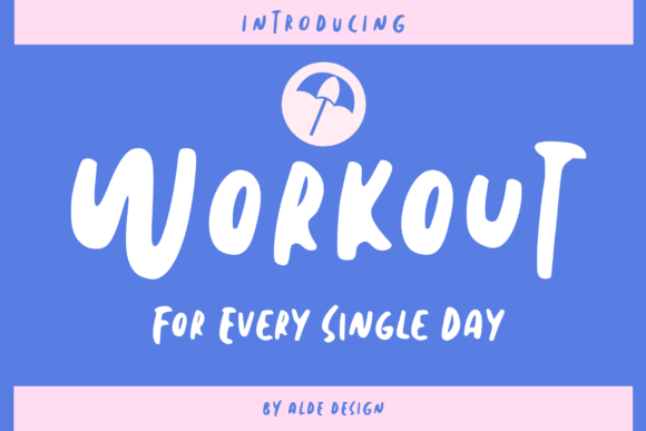 Workout Font for Creative Web Design